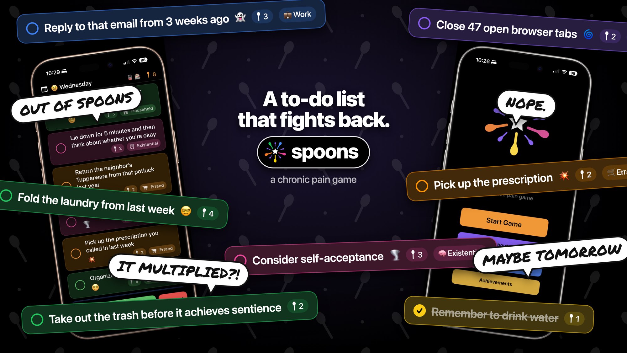 Spoons: a to-do list that fights back