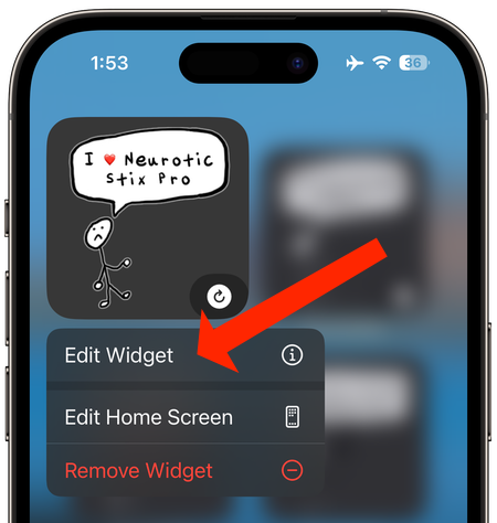 Edit widget