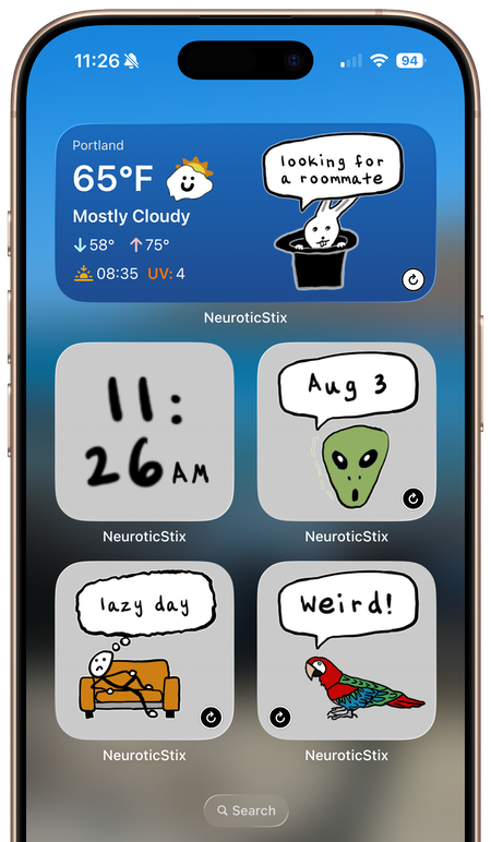 Neurotic Stix widgets