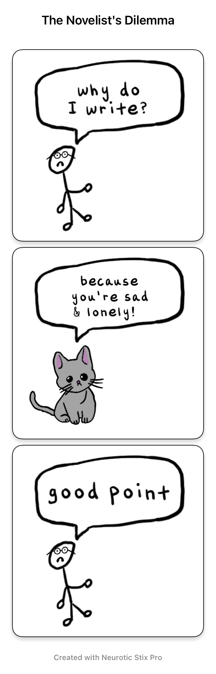 Writer comic