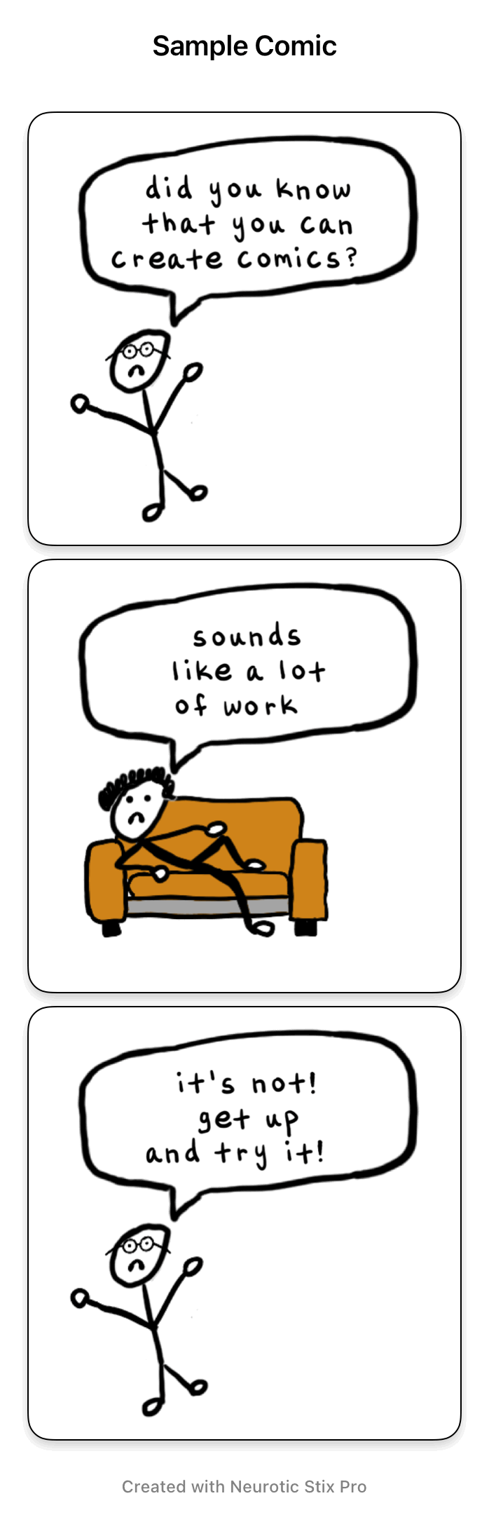 Sample comic